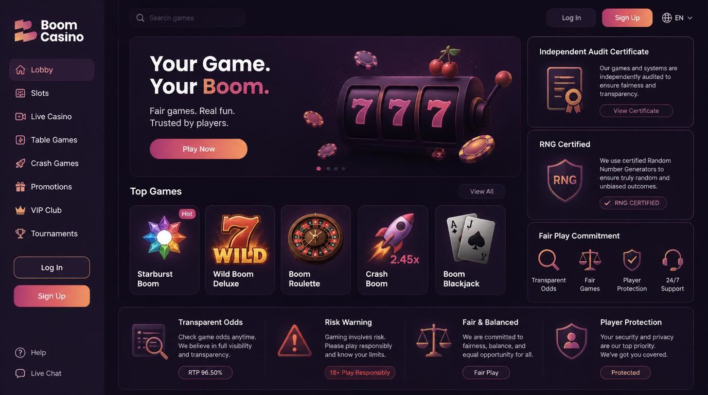 Play Boom App Casino CA: A Review for Canadian Players